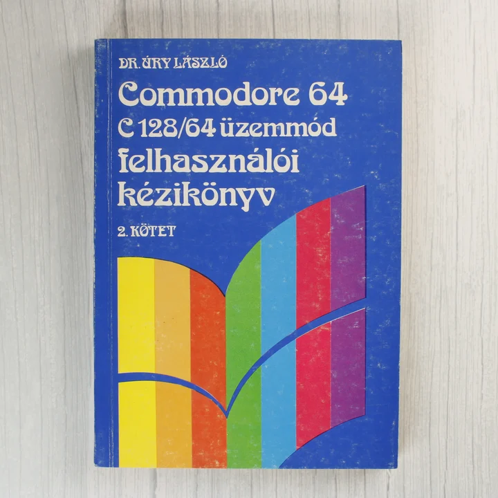 A Commodore 64 felhasználói kézikönyv 2. kötetének kék borítója