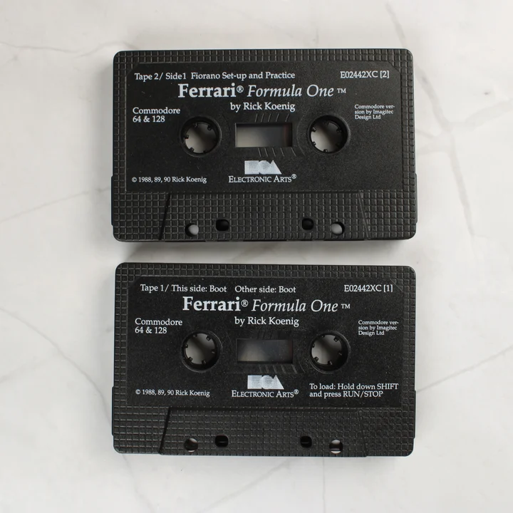 Ferrari Formula One Commodore 64 kazetták