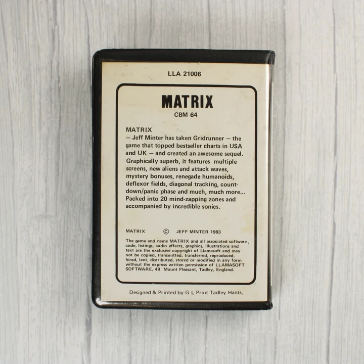 Matrix videójáték hátoldali leírása