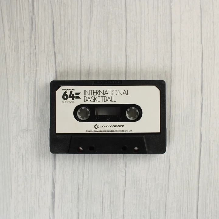 International Basketball Commodore 64 szoftver kazetta