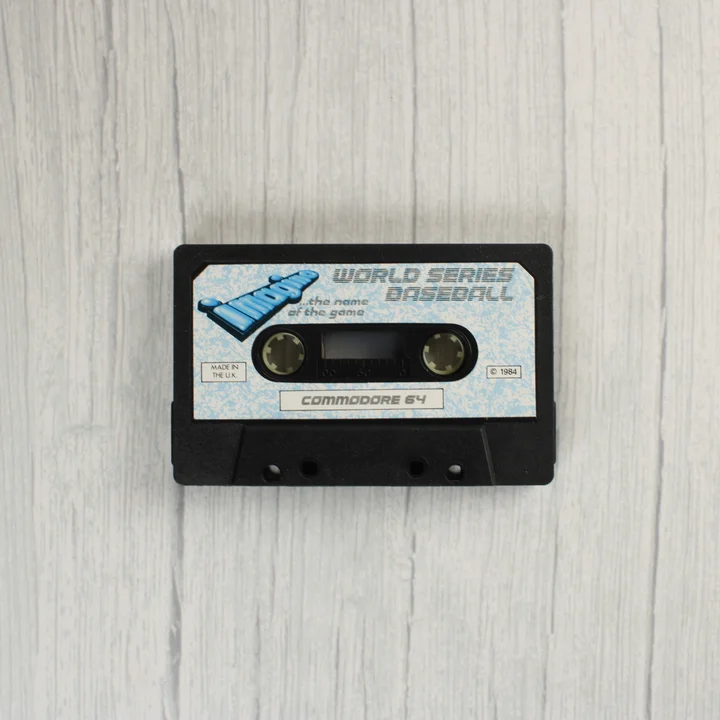 World Series Baseball C64 kazetta A World Series Baseball játék eredeti adathordozó kazettája