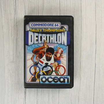 Daley Thompson's Decathlon Commodore 64 játék tokja elölről