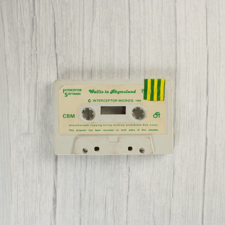 Wallie goes to Rhymeland Commodore 64 adathordozó kazetta