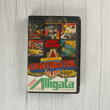 Alligata Chartbuster Commodore 64 videójáték tok elölnézete