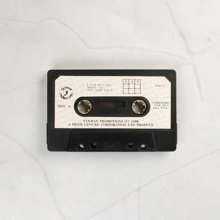 A Thriller Pack Commodore 64 adattároló kazettája