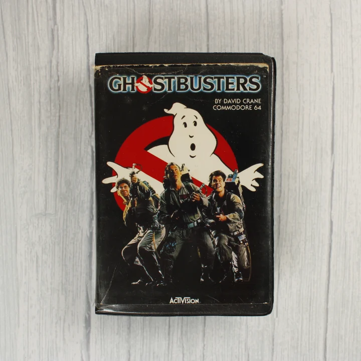 Ghostbusters C64 tok előlap Ghostbusters Commodore 64 videójáték tokjának előlapja