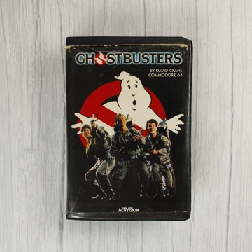 Ghostbusters Commodore 64 videójáték tokjának előlapja