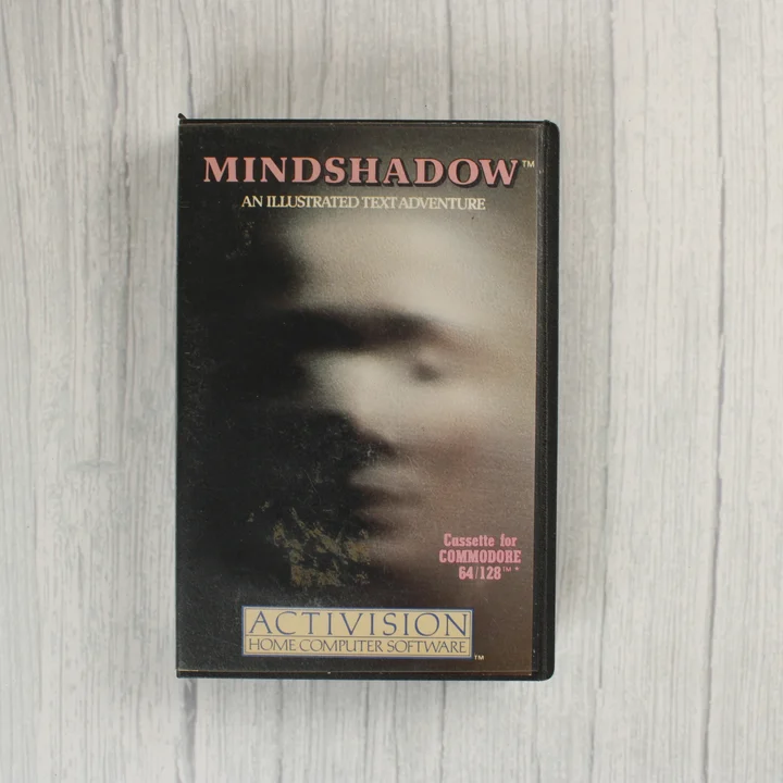 Mindshadow videójáték tokjának előlapja Commodore 64-hez