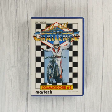 Eddie Kidd Jump Challenge Commodore 64 játék borítója