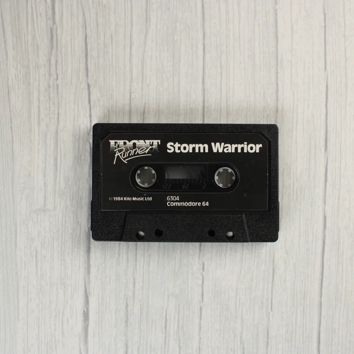 Storm Warrior C64 kazetta Storm Warrior Commodore 64 fekete adatkazetta