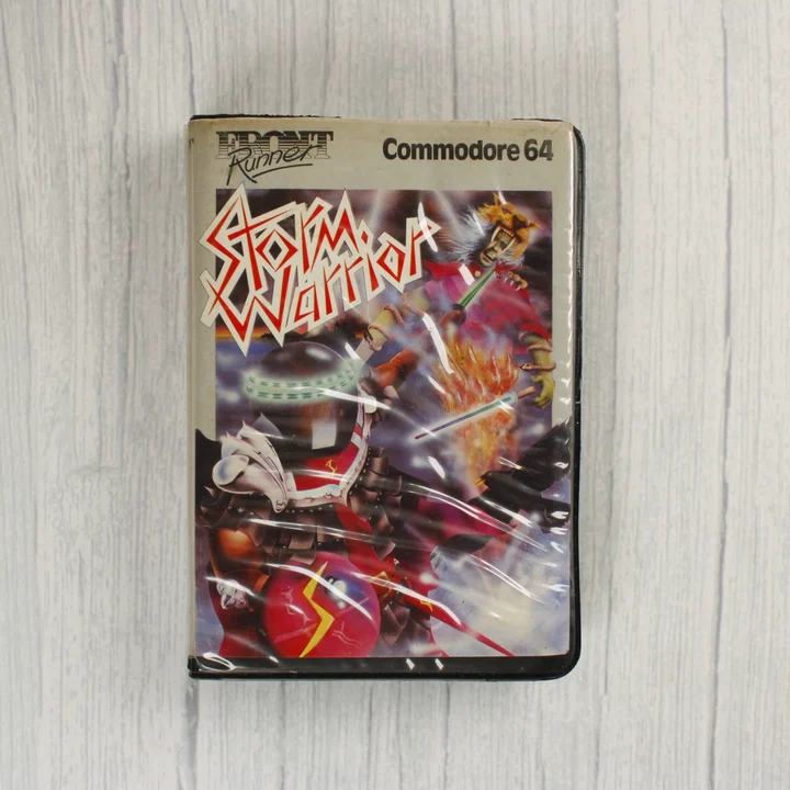 Storm Warrior C64 borító Storm Warrior Commodore 64 videójáték borítója
