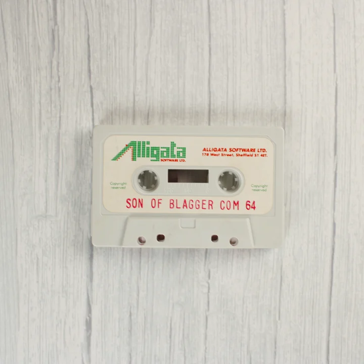 Son of Blagger C64 kazetta Son of Blagger Commodore 64 szoftverkazetta
