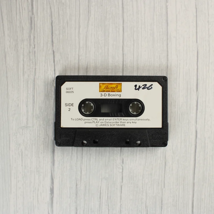 3D Boxing Amstrad CPC fekete kazetta