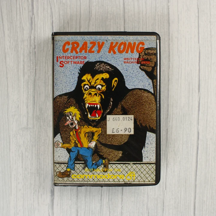 Crazy Kong Commodore 64 videójáték tokja elölről