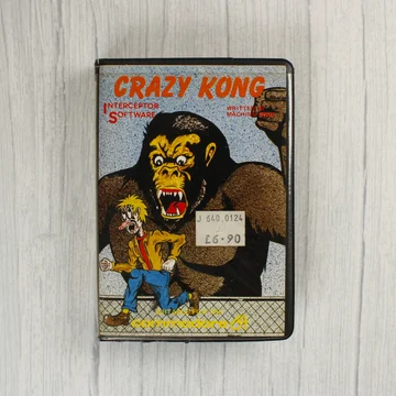 Crazy Kong Commodore 64 videójáték tokja elölről