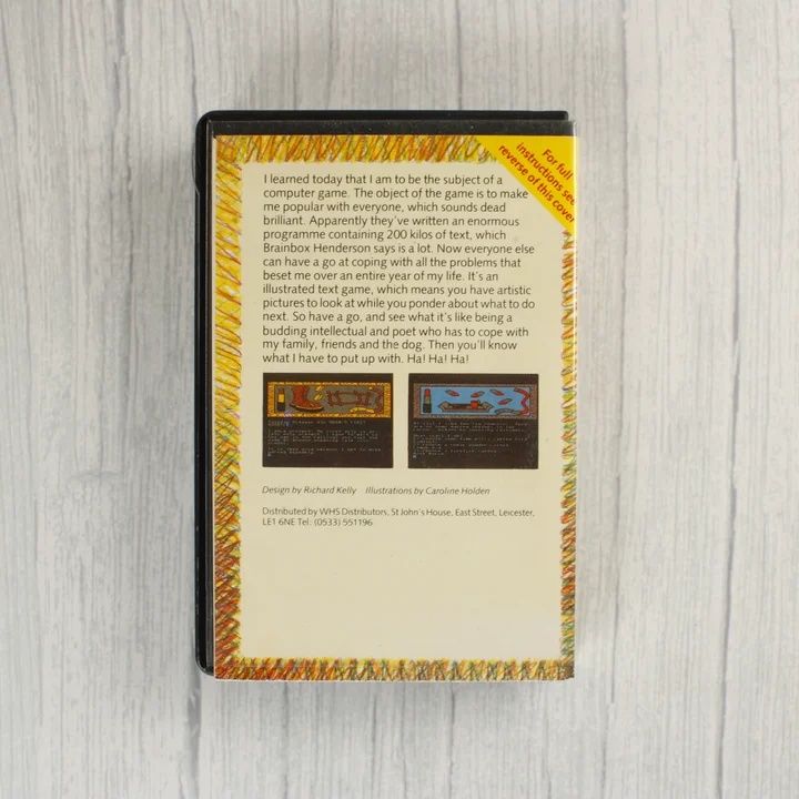 The Secret Diary of Adrian Mole videójáték hátlapja