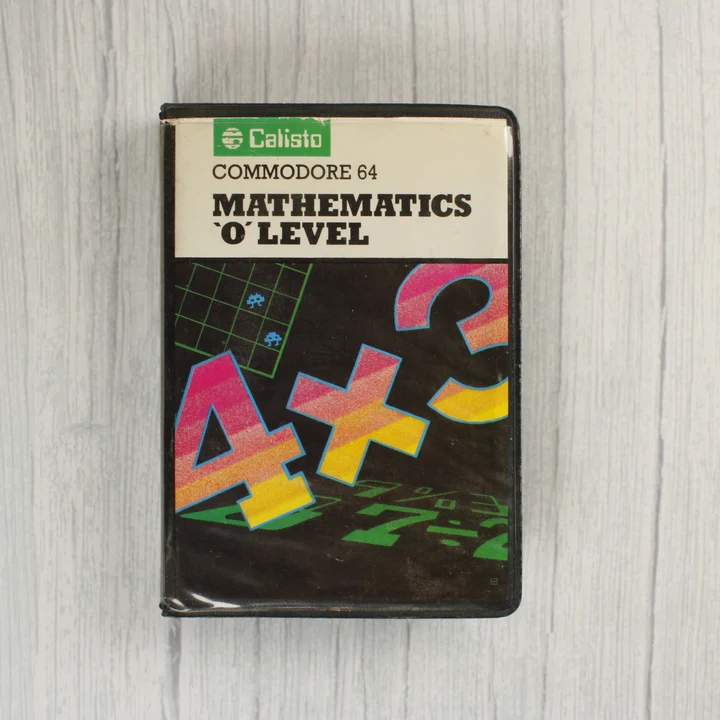 Mathematics 'O' Level Commodore 64 kazetta tokja elölről