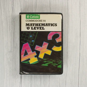 Mathematics 'O' Level Commodore 64 kazetta tokja elölről