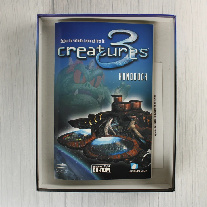 Creatures 3 kézikönyv a dobozban