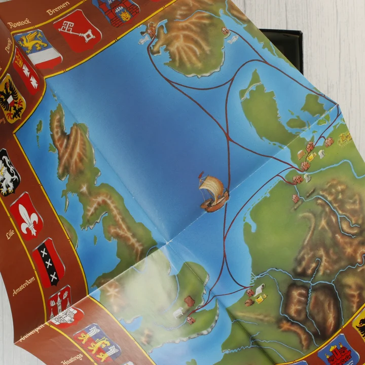 Der Patrizier játékhoz mellékelt színes térkép