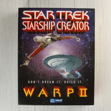 Star Trek Starship Creator Warp II videójáték dobozának eleje