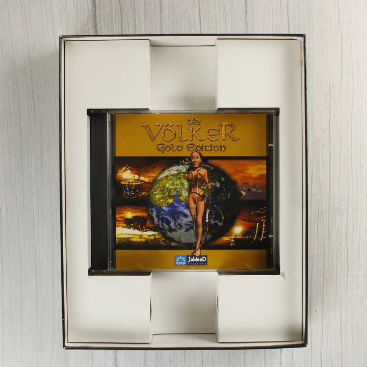 Die Völker Gold Edition nyitott doboza a CD-tokkal