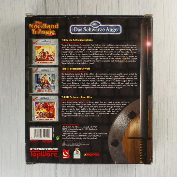 Das Schwarze Auge: Die Nordland Trilogie Komplett doboz hátoldala