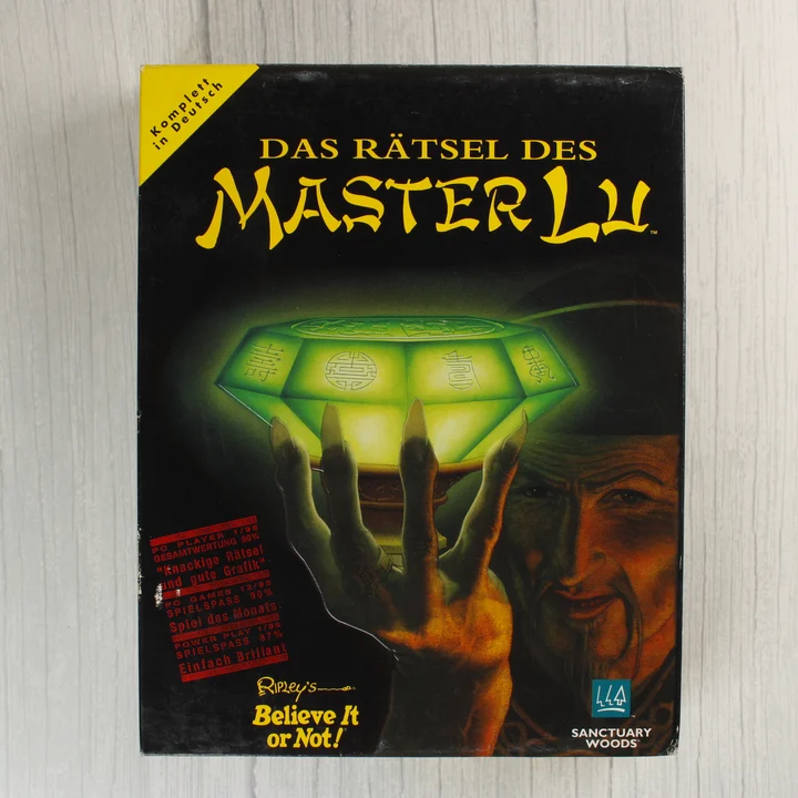 Das Rätsel des Master Lu PC játék dobozának előlapja