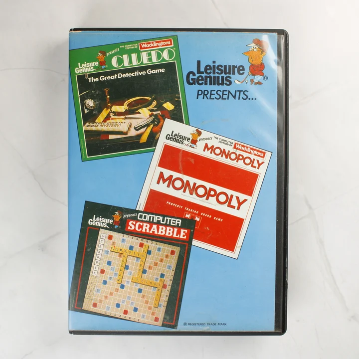Leisure Genius C64 játékgyűjtemény borító Leisure Genius Commodore 64 játékgyűjtemény tokja elölről