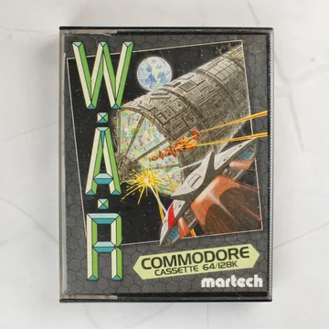 W.A.R. videójáték kazetta tokban Commodore 64-hez