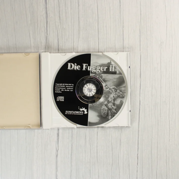 Die Fugger II lemez Die Fugger II CD-ROM lemez a tokban
