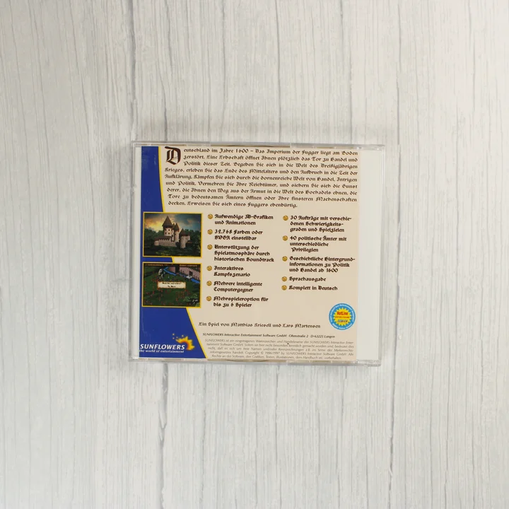 Die Fugger II CD hátlap Die Fugger II CD-tok hátoldala