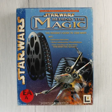 Star Wars Behind the Magic német nyelvű dobozos szoftver elölnézete
