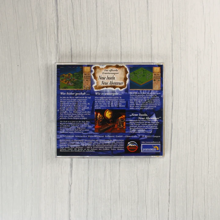 Anno 1602 CD-tok hátoldala