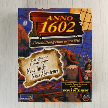 Anno 1602 Neue Inseln Neue Abenteuer PC játék dobozának eleje