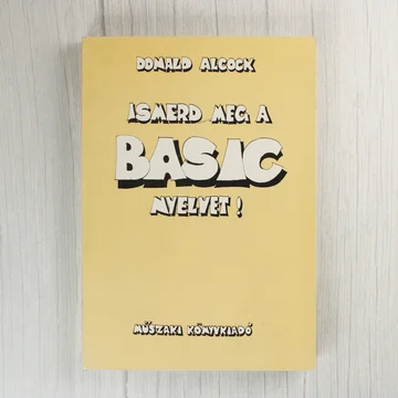 Donald Alcock Ismerd meg a BASIC nyelvet! könyvének sárga borítója