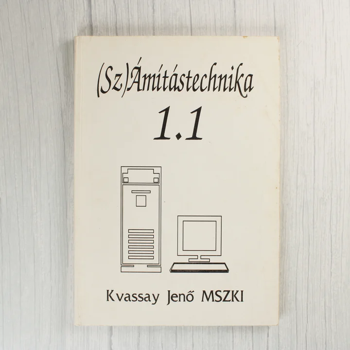 A (Sz)Ámítástechnika 1.1 könyv krémszínű borítója számítógép grafikával