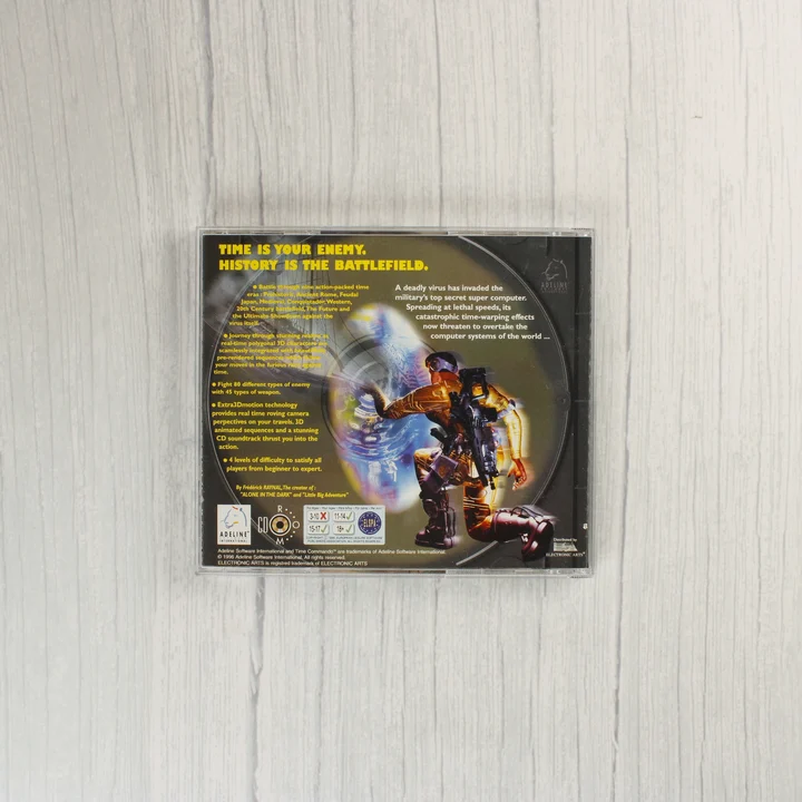 Time Commando CD-tok hátoldala