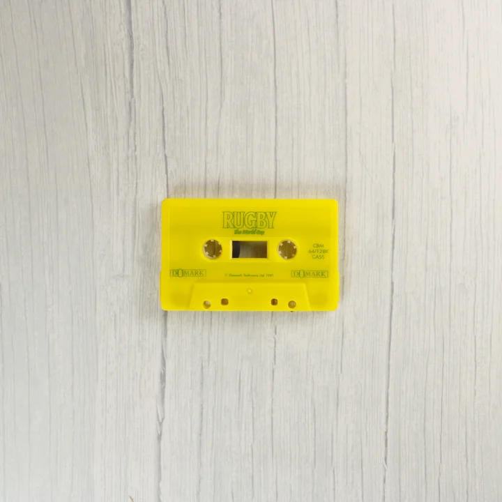 Rugby The World Cup C64 kazetta Rugby The World Cup sárga kazetta Commodore 64-hez