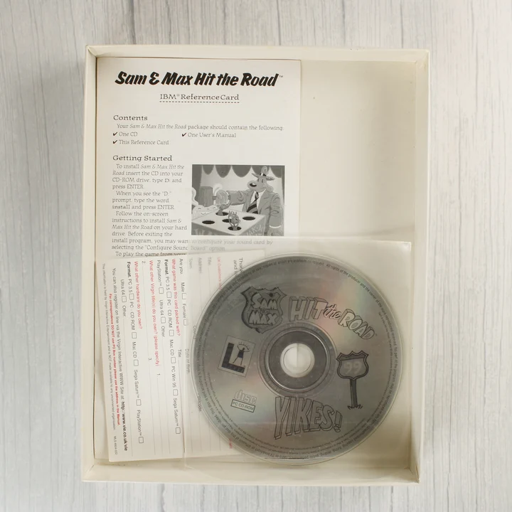 Sam & Max Hit the Road PC játék tartalma a dobozban