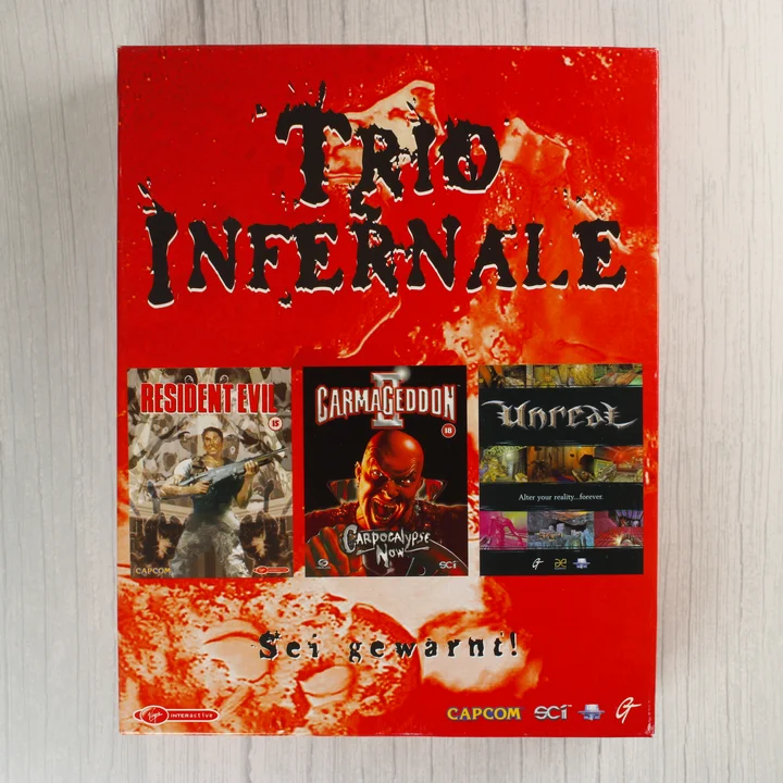 Trio Infernale PC játék válogatás dobozának eleje
