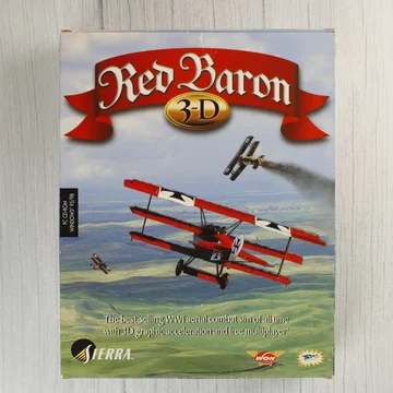 Red Baron 3-D PC játék dobozának eleje