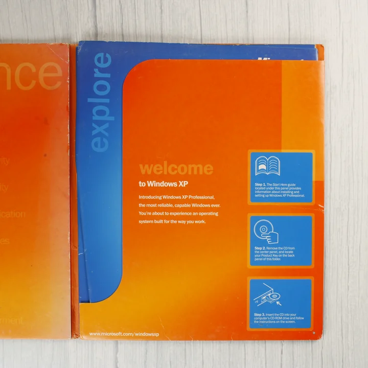 Windows XP Professional üdvözlő szöveg és telepítési lépések