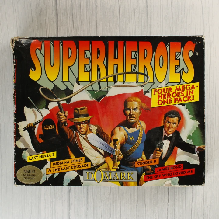 Superheroes videójáték-válogatás dobozának eleje