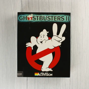 A Ghostbusters II videójáték dobozának előlapja a logóval