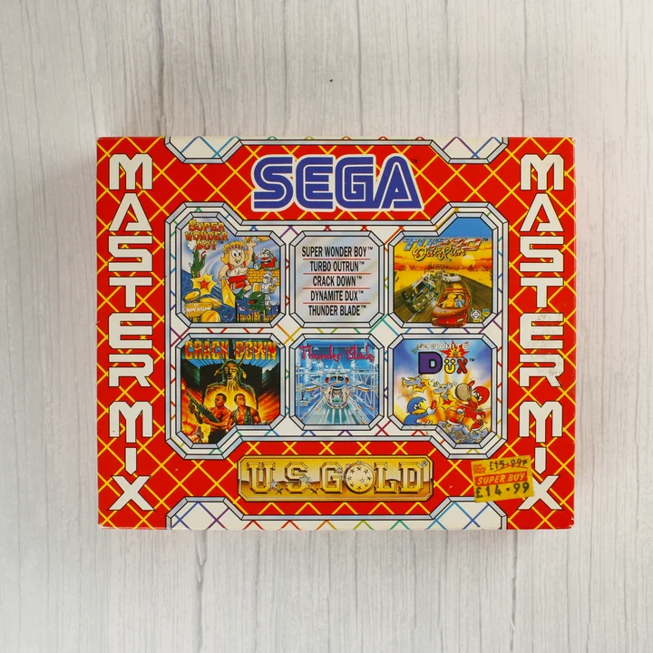 Sega Master Mix videójáték-válogatás dobozának előlapja