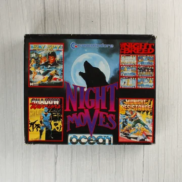 Night Moves Commodore 64 játékgyűjtemény doboza