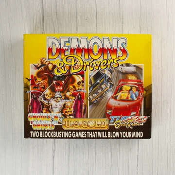 Demons & Drivers Commodore 64 játékgyűjtemény doboza