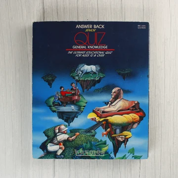 Az Answer Back Senior Quiz videójáték színes illusztrált doboza