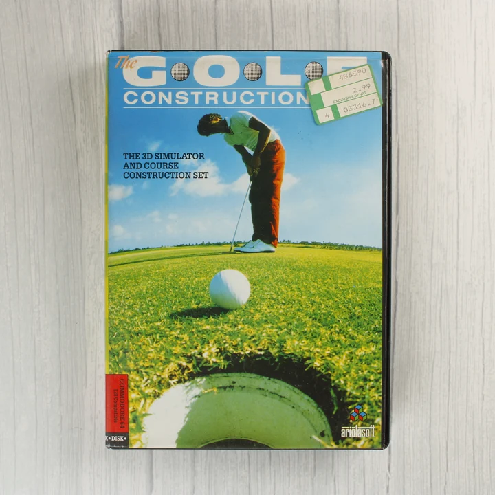 The Golf Construction Set Commodore 64 játék dobozának eleje